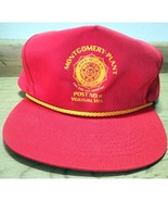 American Legion Montgomery Plant Post No. 10 Wausau WI Cap Adjustable Hat - $12.32