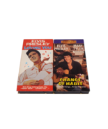 Lot of 2 Elvis Presley VHS Movies Loving You &amp; Change of Habit - $186.54 MXN