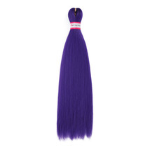 预拉伸辫子接发 20 英寸 6 件 一包 EZ Purple 编织专业钩针编织辫子适用于盒式辫子塞内加尔扭曲接发 - £22.46 GBP