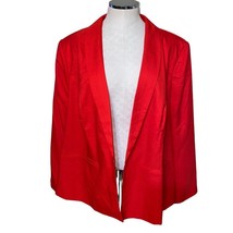 Roaman&#39;s vintage red blazer with hook and eye closure Blazer plus size 2... - $27.70
