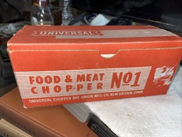 Vintage Universal No. 1 Food &amp; Meat Chopper/Grinder - With Box - $28.00