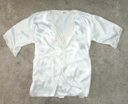 Étiquette Or Victoria&#39;s Secret L Mariage Peignoir Set Satin Nightgown Ki... - $18.94