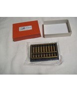 Vintage Mini Small Brass Abacus with Marble Base 3.5&quot; X 2.25&quot; Taiwan wei... - $19.79