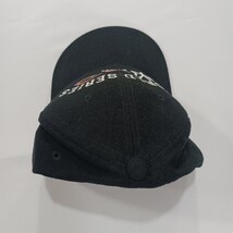 Vintage NY Yankees Black Hat Cap 2001 World Series Wool Blend MLB Back Strap image 6