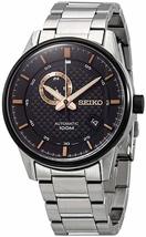 SEIKO Automatic Black Dial Stainless Steel Men&#39;s Watch SSA389 - £393.87 GBP