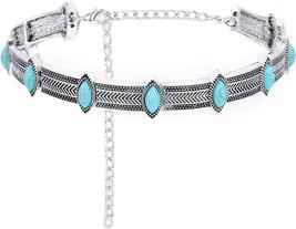 Turquoise Choker Necklace  - £19.64 GBP