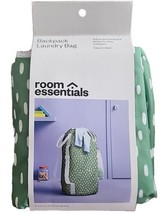 ROOM ESSENTIALS ~ Backpack Laundry Bag ~ Adjustable Straps ~ PEBBLE DOT ... - £18.39 GBP