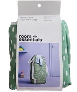 ROOM ESSENTIALS ~ Backpack Laundry Bag ~ Adjustable Straps ~ PEBBLE DOT ... - £18.28 GBP
