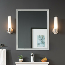 Foremost 30 x 24 Rectangular Flat Aluminum Framed Wall Mounted Accent Mirror - $219.63