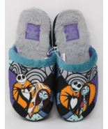 Womens Nightmare Before Christmas Scuff Jack &amp; Sally Slippers Size Lar 1... - £13.23 GBP