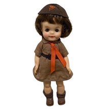 Vintage 1965 Effanbee Fluffy Brownie Girl Scouts Doll 8.5” Sleep Eyes - £34.75 GBP