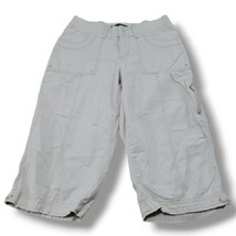 Lee Pants Size 6 W24&quot;xL16&quot; Lee Relaxed Fit 1889 Capri Pants Capris Casual Beige  - £23.29 GBP