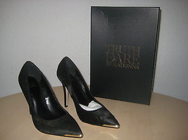 Truth or Dare by Madonna Shoes Size 6.5 M Womens New Corlew-98 Black Pony Hair - £70.17 GBP