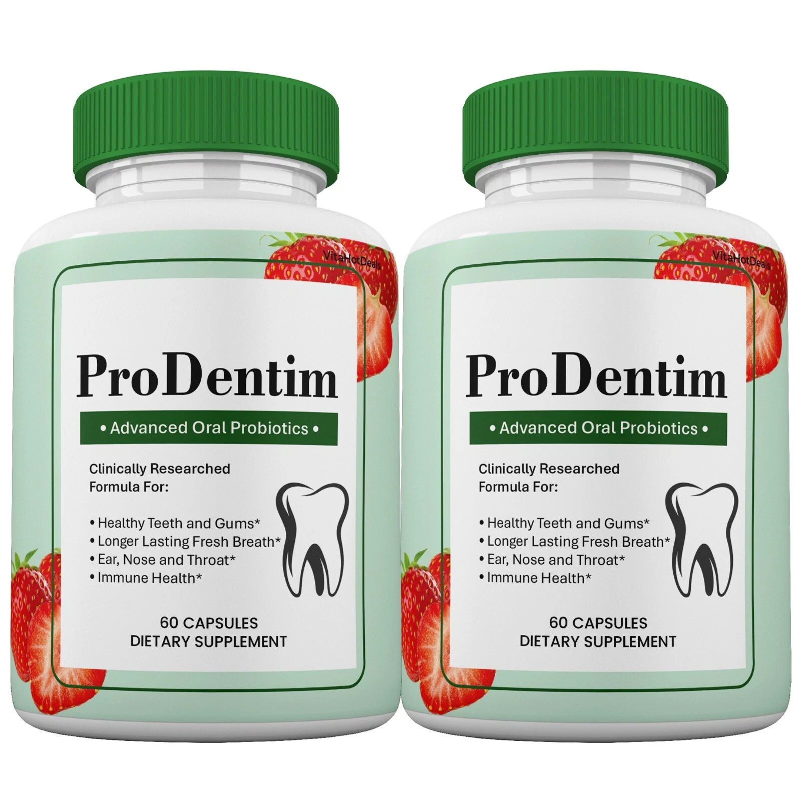 2 Pack ProDentim Capsules for Healthy Gums and Teeth Care Supplement - €42,22 EUR