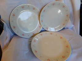 5 ea Corelle Forever Yours 10&quot; Dinner Plates - £10.22 GBP
