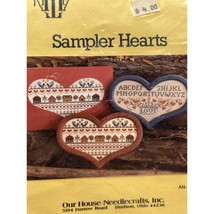 Vintage Cross Stitch Patterns, Sampler Hearts by Ann Taylor Nelson Desig... - £6.06 GBP