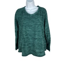 St. Johns Bay Womens Green Heather Pullover Sweater Size Medium - $14.90