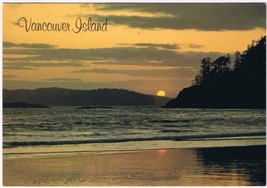 Postcard Vancouver Island Sunset Mackenzie Beach Tofino BC 4 3/4&quot; x 6 3/4&quot; - £2.26 GBP