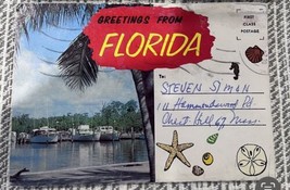 Greetings From Florida Postcard Book 1963 - £4.69 GBP