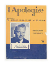I Apologize (1931) - Vintage Sheet Music - £7.94 GBP