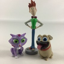 Disney Junior Puppy Dog Pals Deluxe PVC Figures Topper Bob Rolly Hissy 3pc Lot - £13.20 GBP