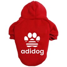 Adidog Pet Dog Clothes Dogs Hoodies Coat Four Seasons Medium and Large Dog Sweat - £50.07 GBP
