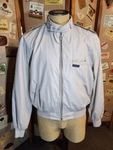 80s Members Only Jacket Full Zip Mens Size 42 Classic Beige Racer Bomber... - $24.75