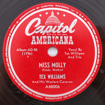 Tex Williams / Shug Fisher - Miss Molly / Ridin’ Down To Santa Fe - 10&quot; 78 rpm - £12.25 GBP