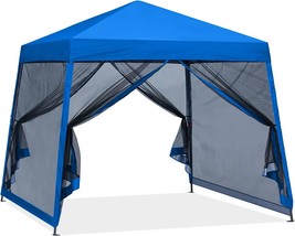 Royal Blue Stable Pop Up Outdoor Canopy Tent With Netting Wall From Abccanopy. - £123.45 GBP