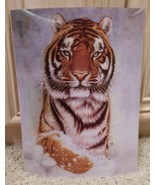 MUST SEE; NEW; BENGAL TIGER IN SNOW 3D POSTER ART DECO; AMAZING GIFT 11.... - £12.50 GBP