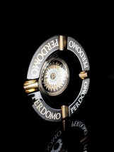 Perdomo Black and Gold Ceramic Large Cigar Ashtray 9" Diameter NIB image 4