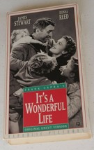 It&#39;s A Wonderful Life VHS Tape Jimmy Stewart Donna Reed Lionel Barrymore S1A - £4.68 GBP