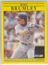 M) 1991 Fleer Baseball Trading Card - Mike Brumley #445 - £1.53 GBP