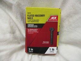 Ace 3 in. Masonry Fluted Shank Masonary Nail Round 1 lb. - £15.71 GBP