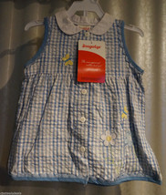 NWT Girls Snugabye 2 Piece Blue Dress and Shorts Set Butterflies 24 months - £9.40 GBP