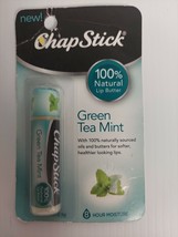 NEW Chap Stick 100% Natural Lip Butter Green Tea Mint Flavored Lip 0.15 oz - £5.46 GBP
