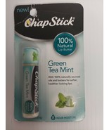 NEW Chap Stick 100% Natural Lip Butter Green Tea Mint Flavored Lip 0.15 oz - £5.49 GBP