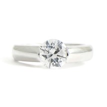 Authenticity Guarantee 
Certified Round Diamond Wide Tension Set Engagement R... - £4,391.64 GBP