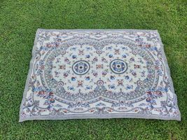 Floral bedspread, vintage high quality bed cover, smooth and soft bedspread - $70.00