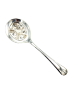 CRANBERRY or tomato pierced server - 8.5&quot; silver-plated SB Italy slotted... - £11.76 GBP