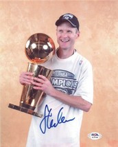Steve Kerr signed 8x10 photo PSA/DNA Golden State Autographed Spurs - £56.42 GBP