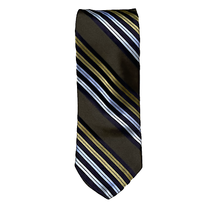 Ted Baker London Tie Green Blues Striped 100% Silk 61&quot; X 3.5&quot; Business Mens - $16.96