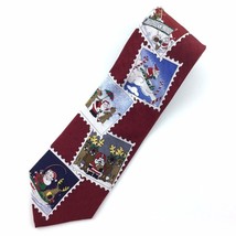 VTG American Greetings Holiday Silk Tie Travel Collec. 2002 Santa, Reindeer - $13.63