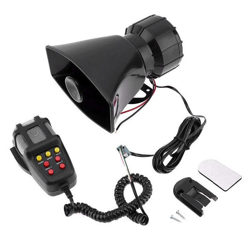 Universal Motorcycle Car Alarm Sound 7 Tone Horn 12V 100W  Siren Horn Loudspeake - £149.36 GBP