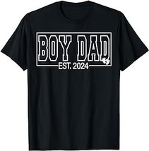 Boy Dad Est 2024 Newborn Daddy Father baby boy son Dad to be T-Shirt - £12.57 GBP+