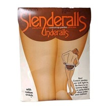 Vintage Hanes Slenderalls Pantyhose Control Top Panties Nude Queensize - $9.95