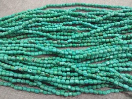 4x6mm  Natural turquoise beads rice egg drop loose beads 16inch - £7.05 GBP