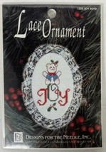 Lace Ornament Joy Bear #1225, Christmas Cross Stitch Kit, NEW, 1992 - $6.50