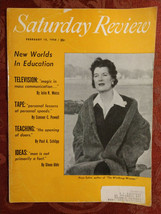 Saturday Review February 15 1958 Anya Seton Glenn Olds New Worlds in Education - $11.52