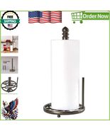 Vintage Cast Iron Paper Towel Holder with Weighted Base - Easy Tear, Cof... - $69.92 CAD